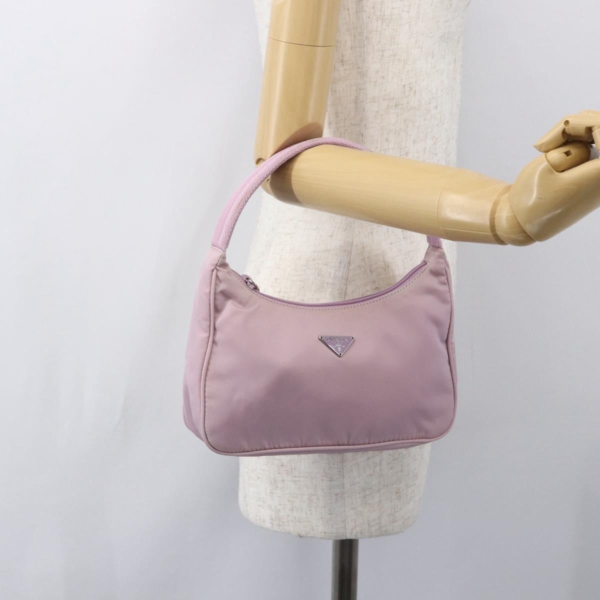 Prada Hobo Tessuto, PINK, NYLON, Handbag