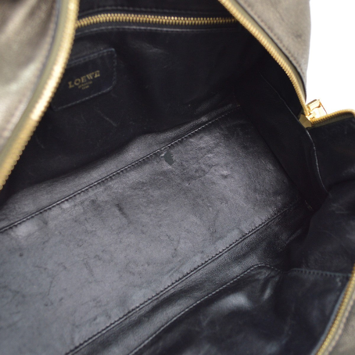 Loewe Amazona Bag Leather, GOLD, LEATHER, Handbag