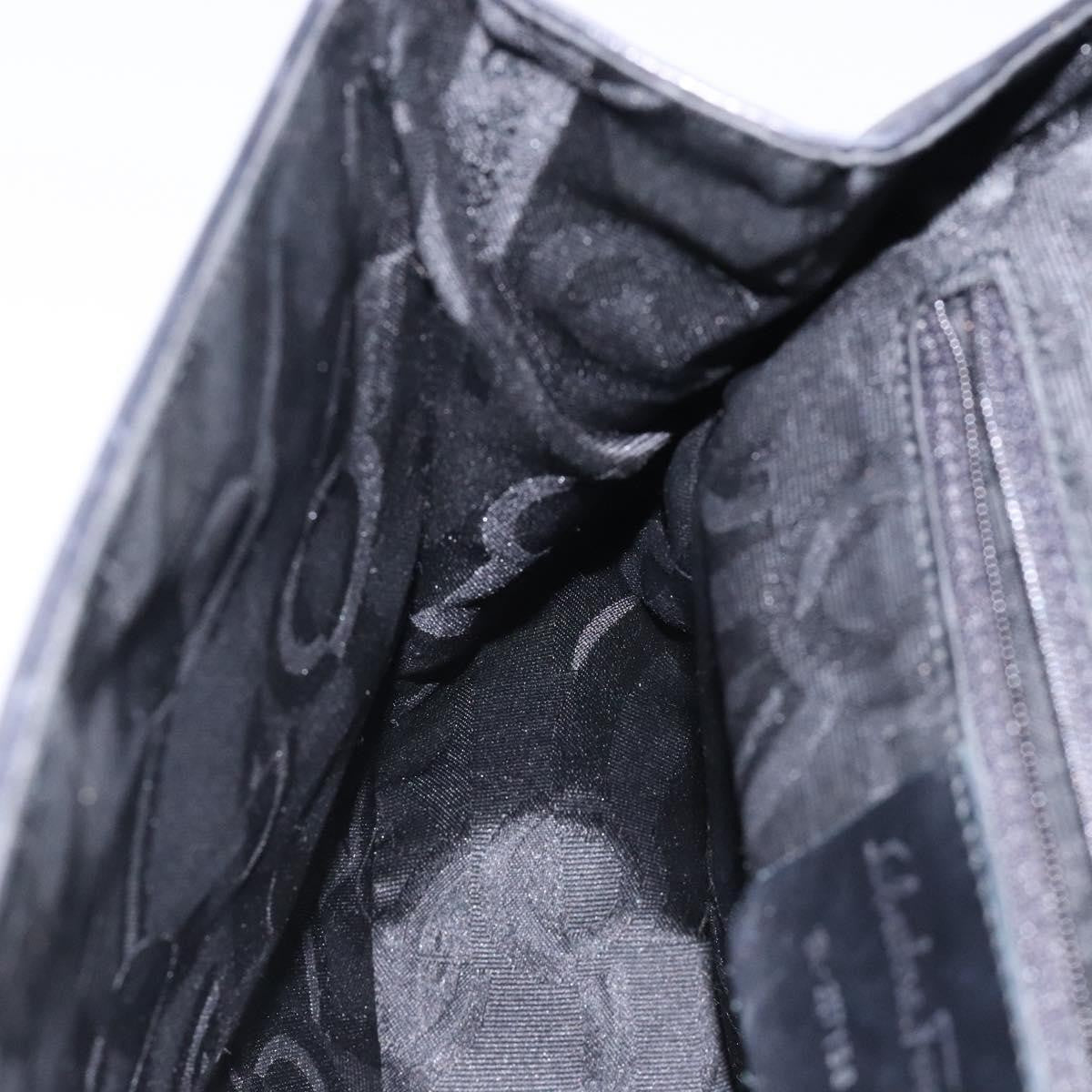 Salvatore Ferragamo Gancini Shoulder Bag Leather, BLACK, LEATHER, Shoulder bag