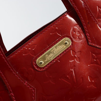 Louis Vuitton Wilshire Handbag Monogram Vernis, RED, PATENT_LEATHER, Handbag