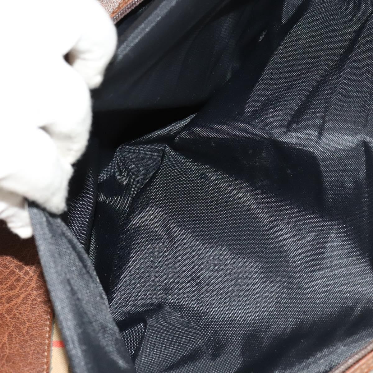 Burberry Nova check boston bag Canvas, BEIGE, CANVAS, Travel bag