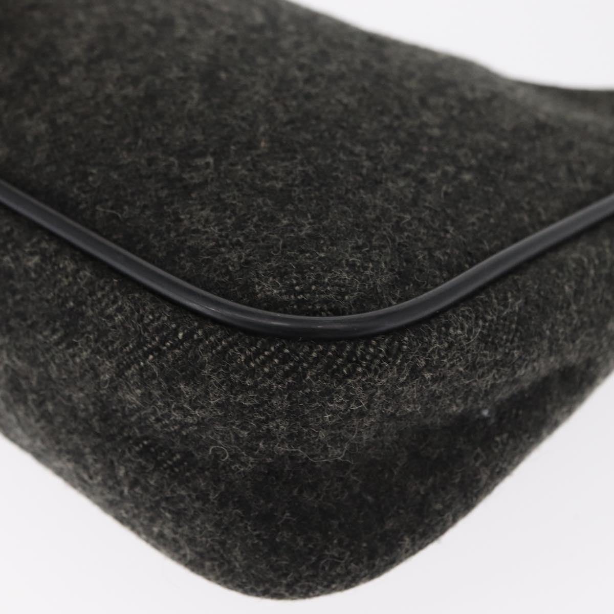 Prada Re-Edition 2000 Hobo Wool, GRAY, WOOL, Handbag