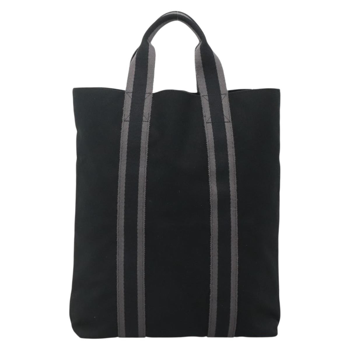 Hermes Fourre-tout Herline Fourre-tout Herline, BLACK, CANVAS, Tote bag