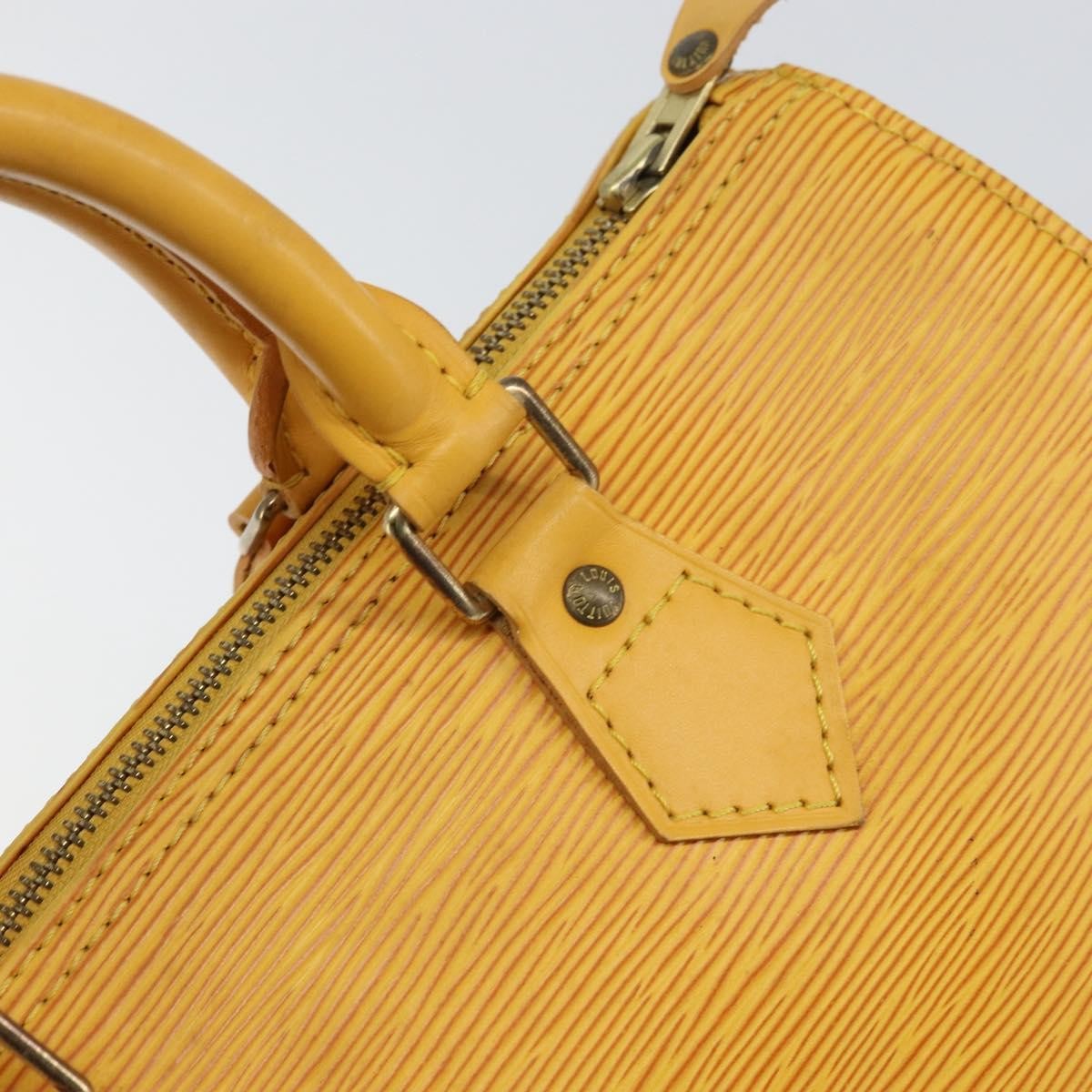 Louis Vuitton Speedy Handbag Epi Leather, YELLOW, LEATHER, Handbag