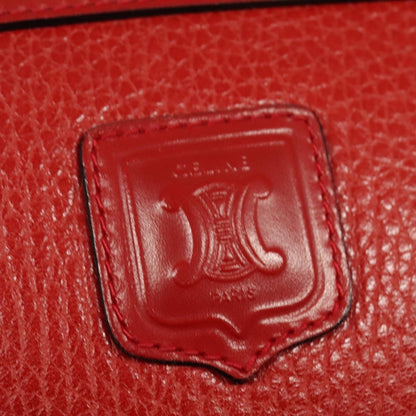 Celine Shoulder Bag Leather, RED, LEATHER, Shoulder bag