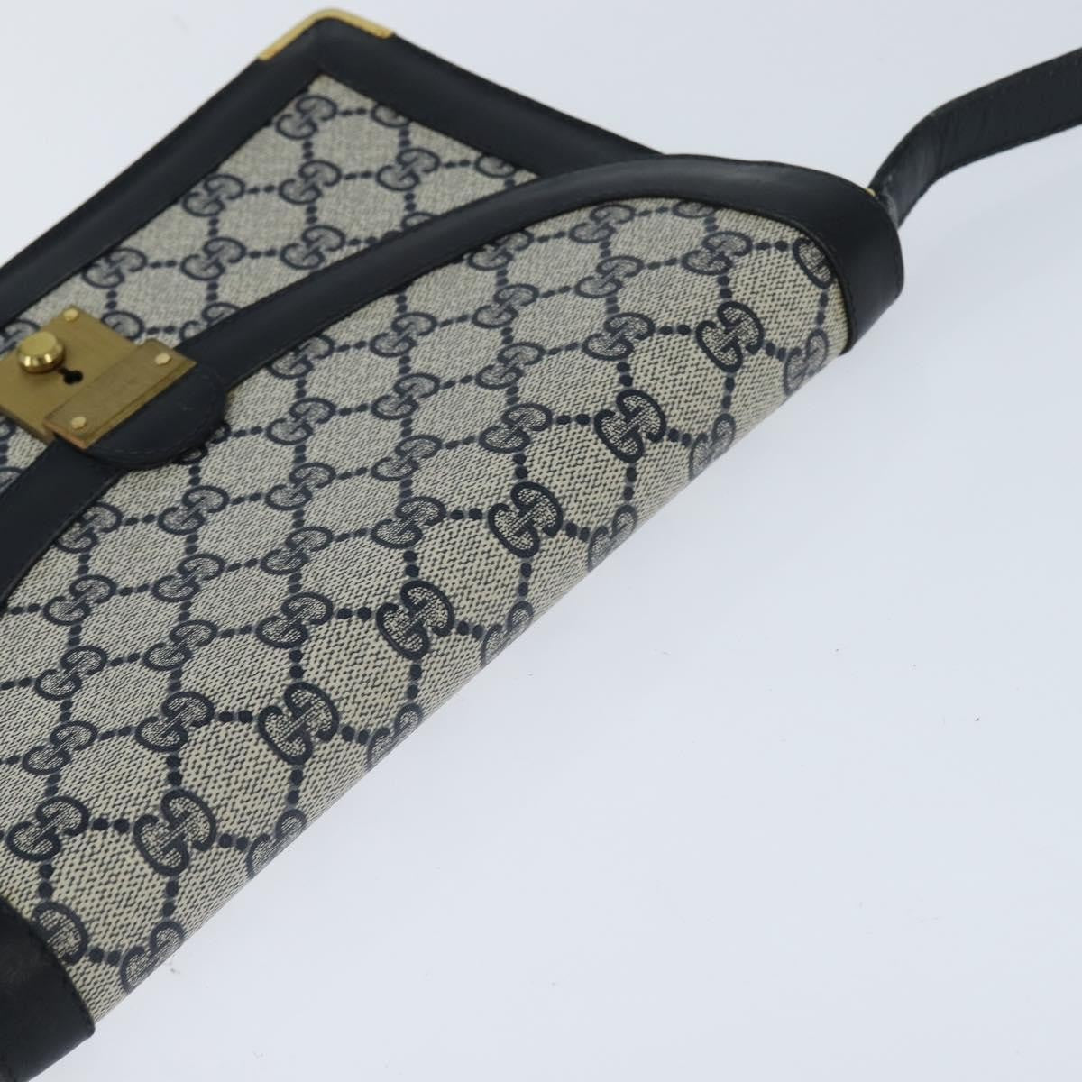 Gucci GG Supreme Messenger Bag GG canvas, NAVY, PVC, Shoulder bag