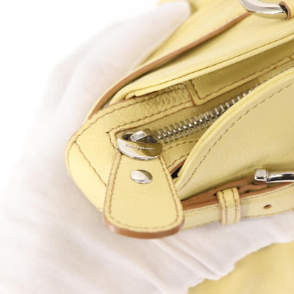 Salvatore Ferragamo Marisa Satchel Leather, YELLOW, LEATHER, Tote bag