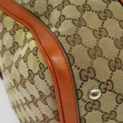 Gucci Vintage Web Boston Bag GG Canvas, BEIGE, CANVAS, Handbag