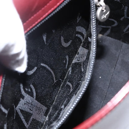 Salvatore Ferragamo Vala Shoulder Bag Patent Leather, RED, PATENT_LEATHER, Shoulder bag