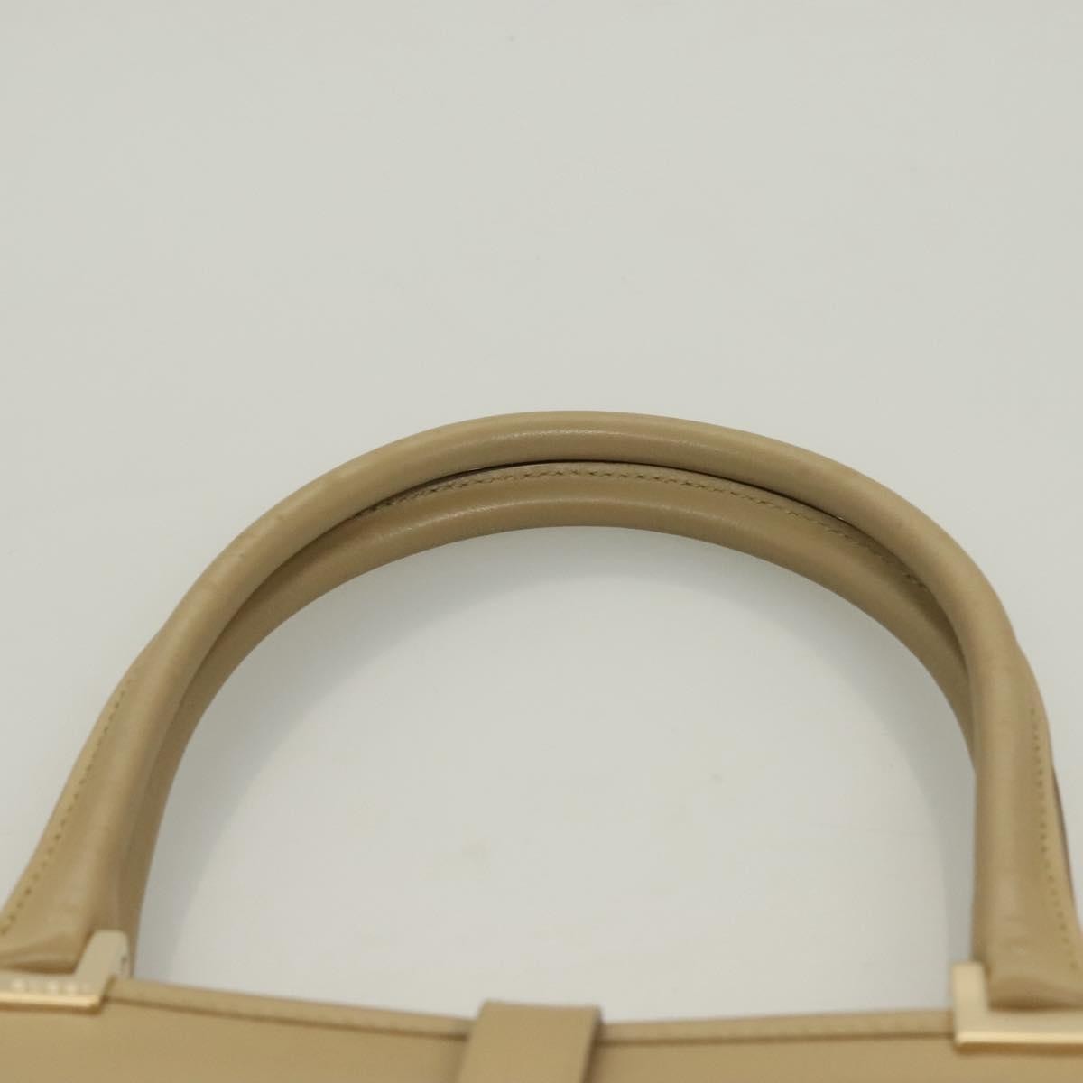 Gucci Vintage Jackie Handbag Leather, BEIGE, LEATHER, Handbag