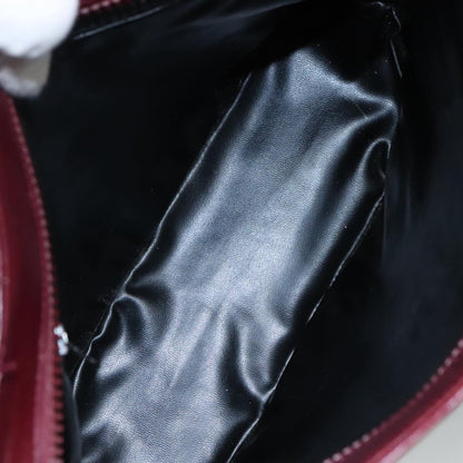 Celine Vintage Macadam Shoulder Bag Suede, RED, SUEDE, Shoulder bag