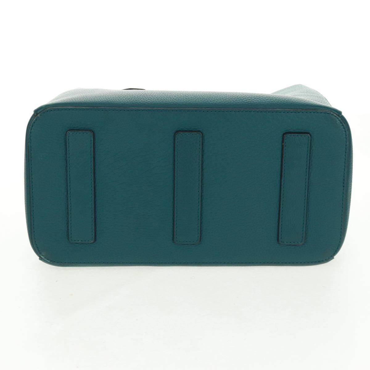 Bally Vintage Handbag Leather, GREEN, LEATHER, Handbag