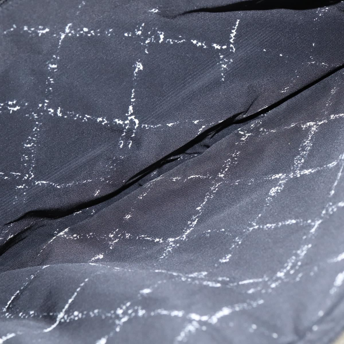 Chanel Travel Line Boston Bag Printed Nylon, BLACK, NYLON, Travel bag