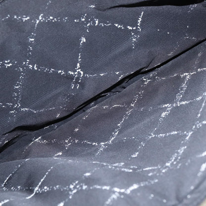 Chanel Travel Line Boston Bag Printed Nylon, BLACK, NYLON, Travel bag