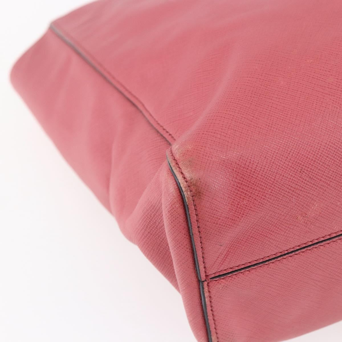 Prada Convertible Soft Shopping Tote Saffiano Leather, PINK, LEATHER, Tote bag