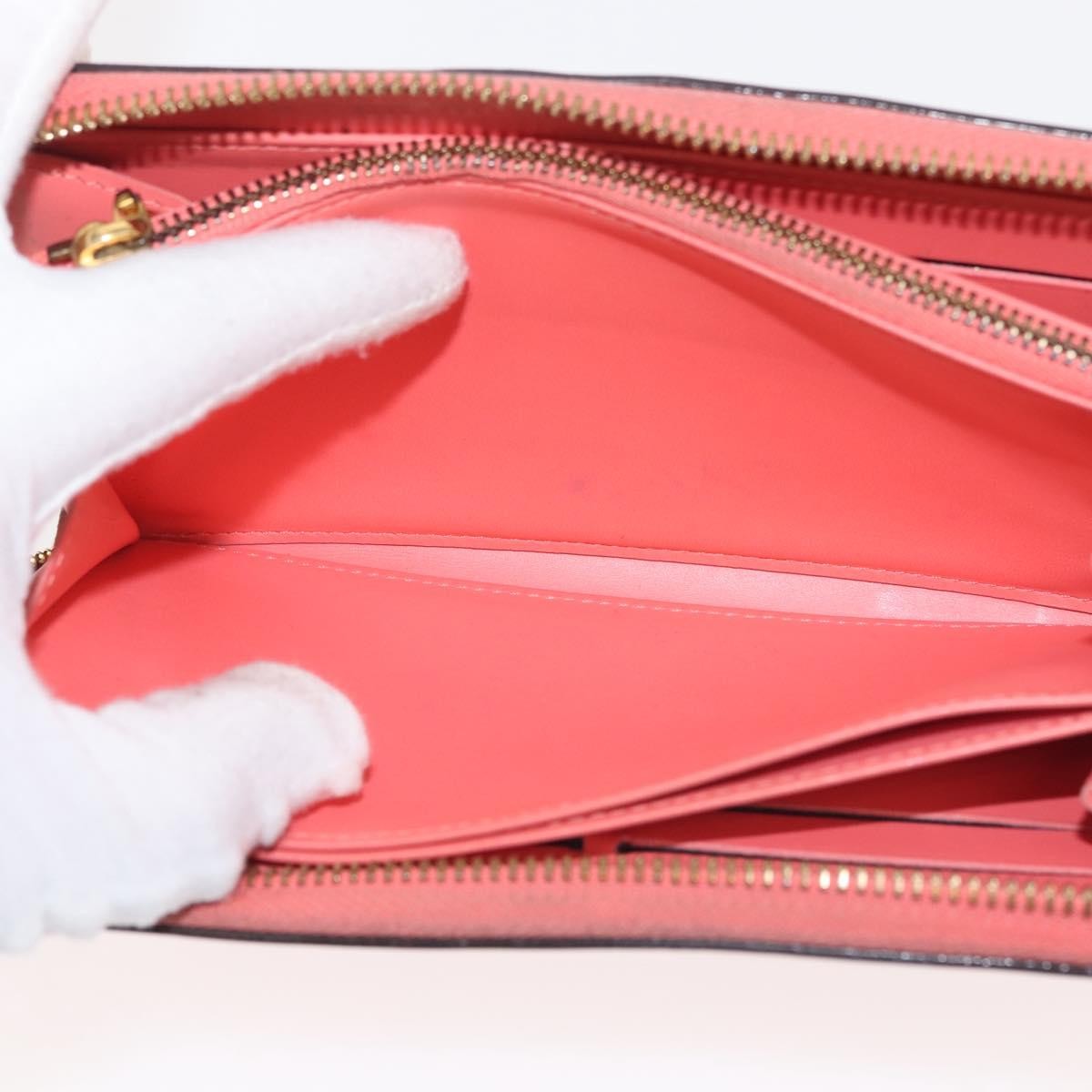 Louis Vuitton Zippy Wallet NM Monogram Patent, ORANGE, PATENT_LEATHER, Wallets