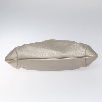 Salvatore Ferragamo Marisa Satchel Leather, SILVER, LEATHER, Shoulder bag