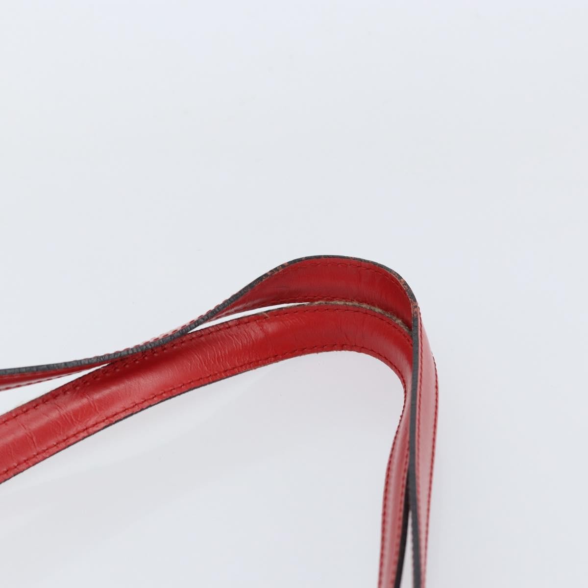 Louis Vuitton Saint Jacques Handbag Epi Leather, RED, LEATHER, Shoulder bag