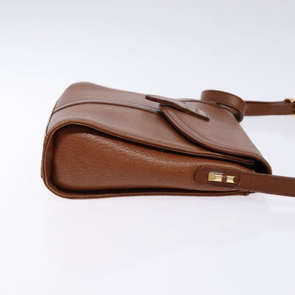 Burberry Flap Shoulder Bag Leather, BROWN, LEATHER, Shoulder bag