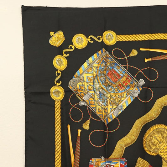 Hermes Carré 90 Silk multicolor, BLACK, SILK, Scarve & shawl