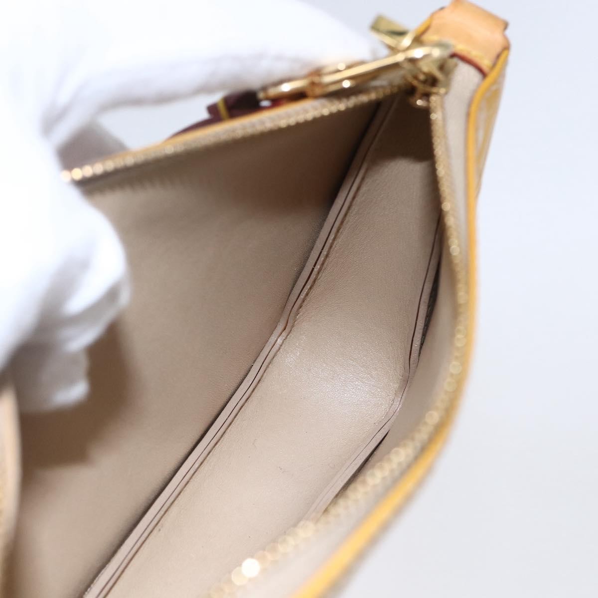 Louis Vuitton Lexington Pochette Monogram Vernis, BEIGE, PATENT_LEATHER, Clutche & pouche