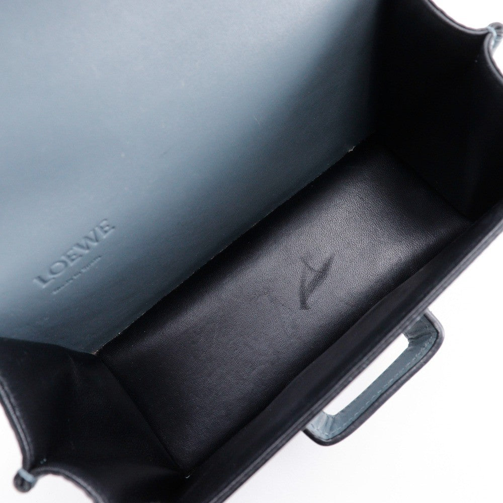 Loewe Barcelona Shoulder Bag Leather, BLUE, LEATHER, Shoulder bag