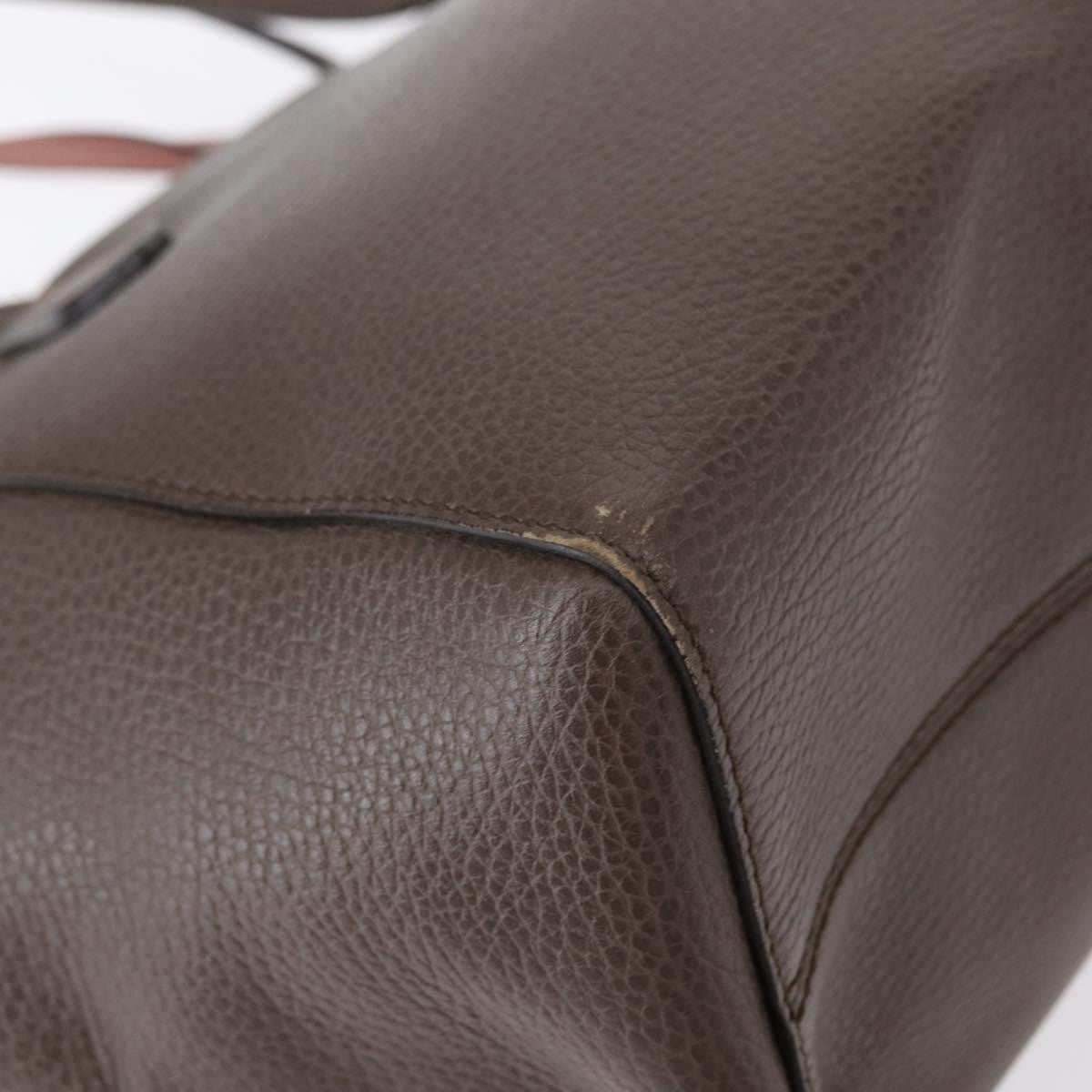 Gucci Swing Tote Leather, GRAY, LEATHER, Tote bag