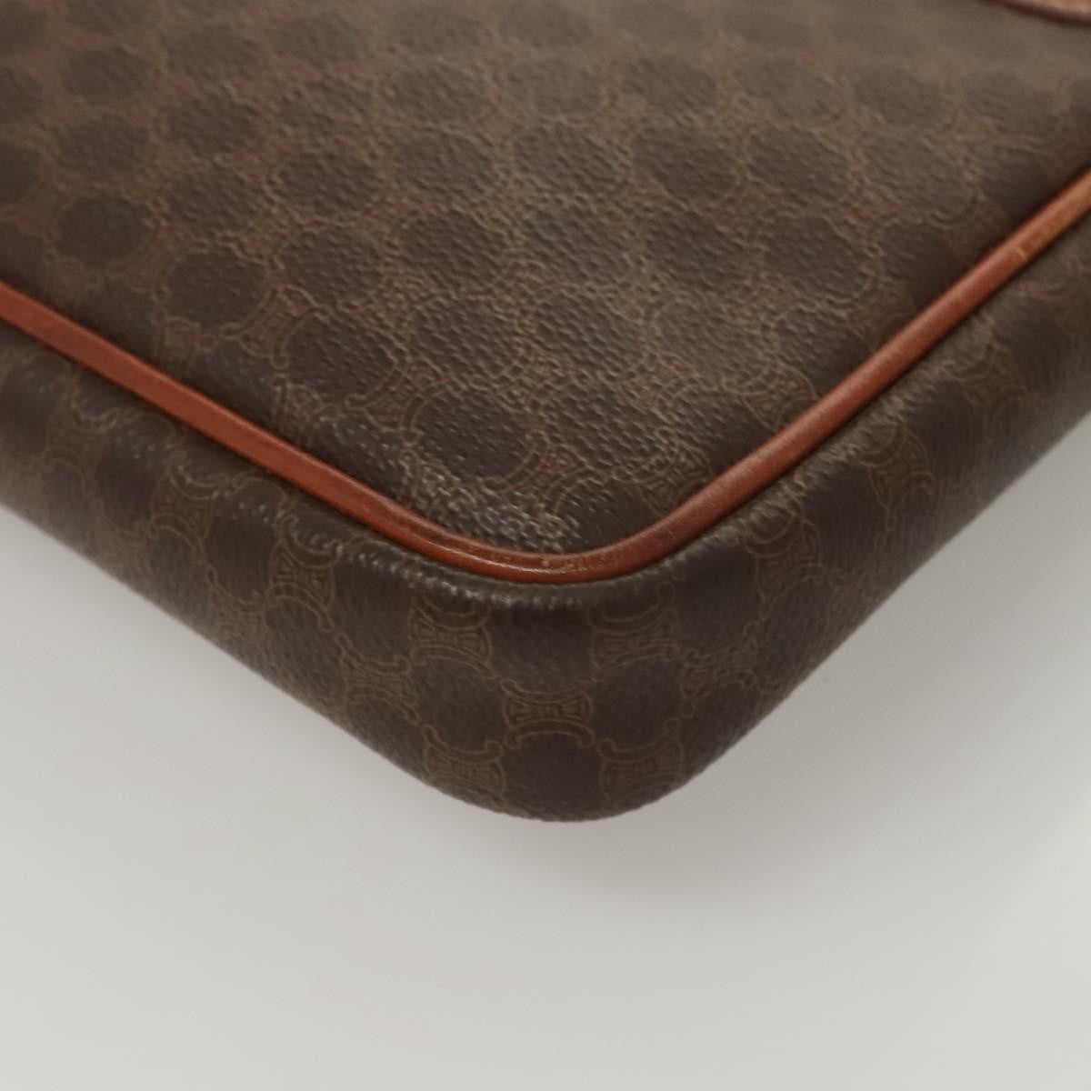 Celine Macadam Pochette Clutch, BROWN, CANVAS, Clutche & pouche