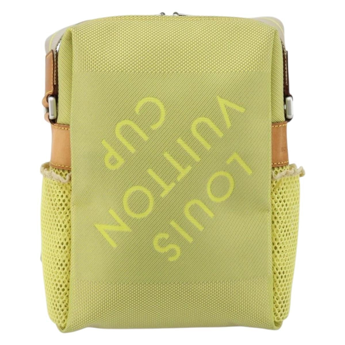 Louis Vuitton Cup Weathery Bag Damier Geant Canvas, YELLOW, CANVAS, Shoulder bag