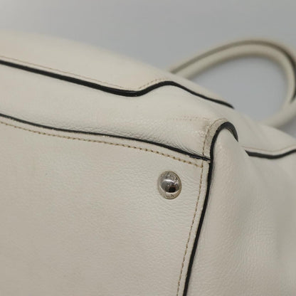 Prada Front Pocket Wing Convertible Tote Vitello Daino, WHITE, LEATHER, Tote bag