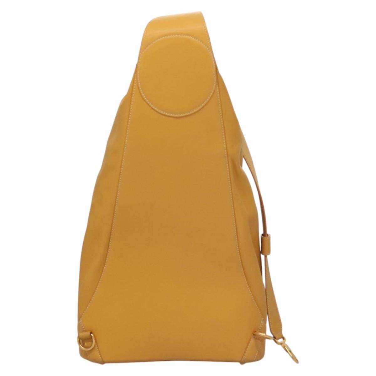 Loewe Anton Sling Bag Leather, YELLOW, LEATHER, Shoulder bag