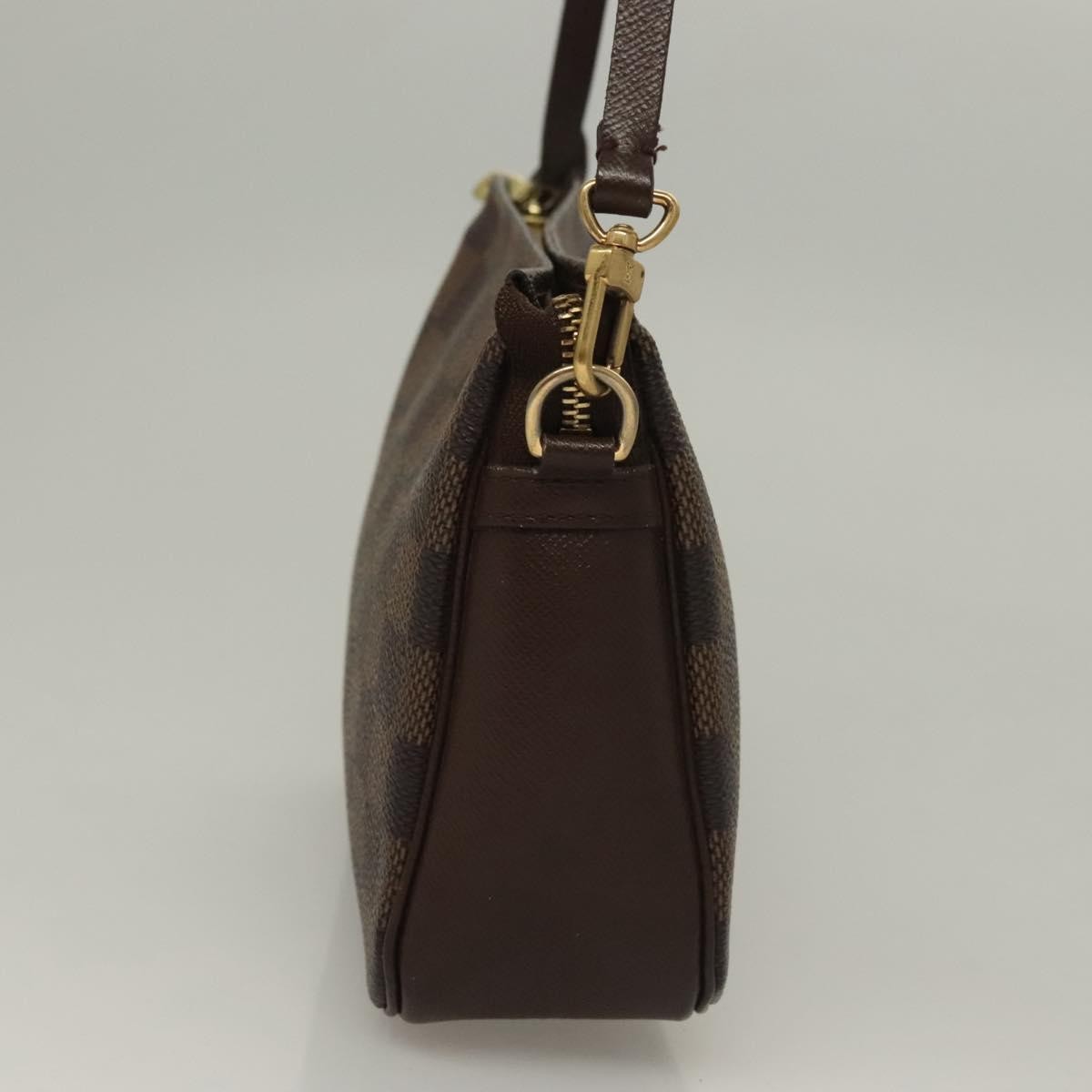 Louis Vuitton Trousse Make Up Bag Damier, BROWN, CANVAS, Clutche & pouche