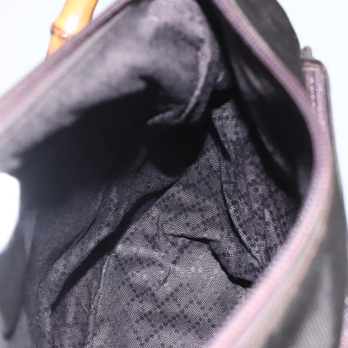 Gucci Vintage Handbag Nylon, BROWN, NYLON, Handbag