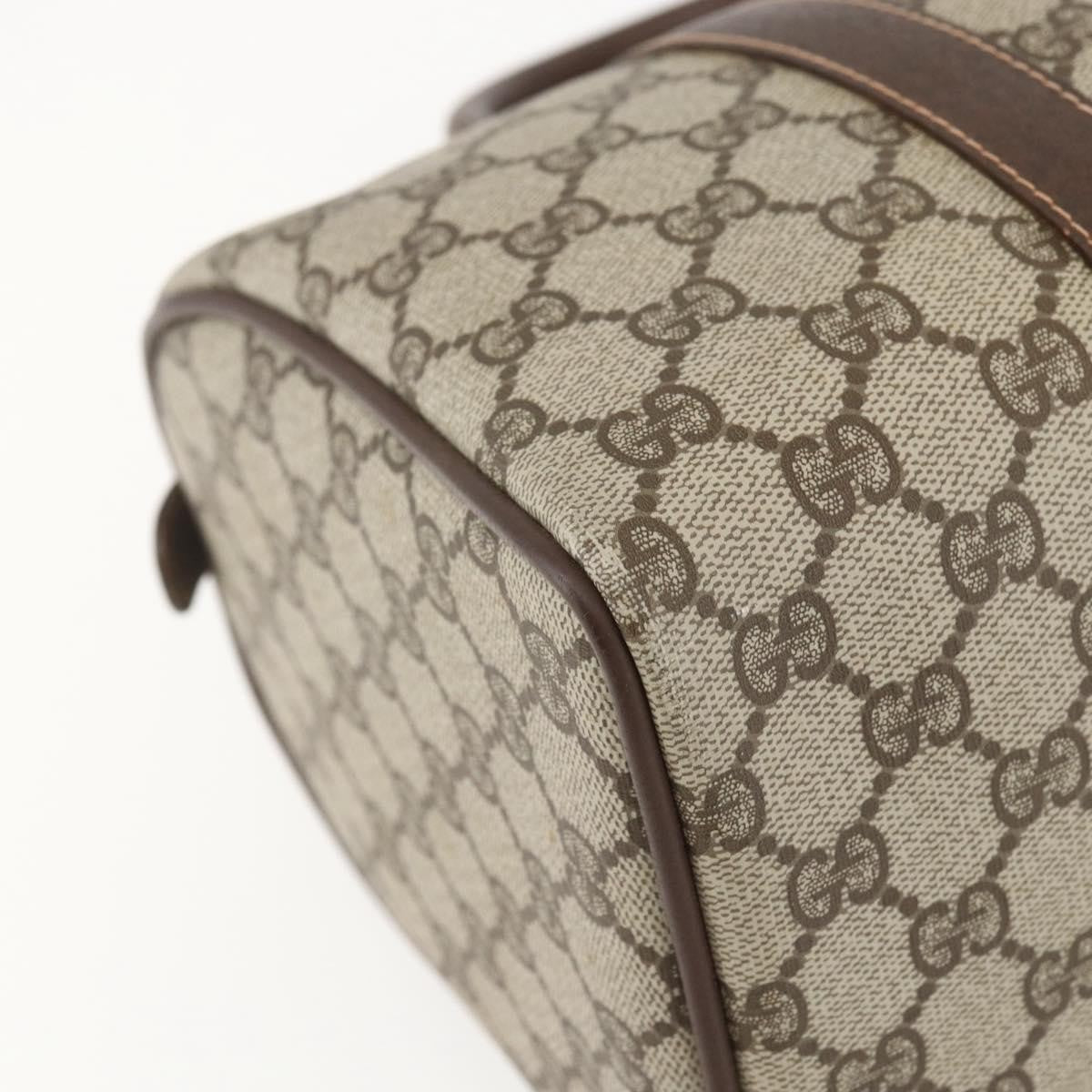 Gucci Vintage Interlocking G Boston Bag GG Coated Canvas, BEIGE, PVC, Travel bag