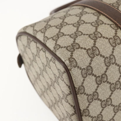 Gucci Vintage Interlocking G Boston Bag GG Coated Canvas, BEIGE, PVC, Travel bag