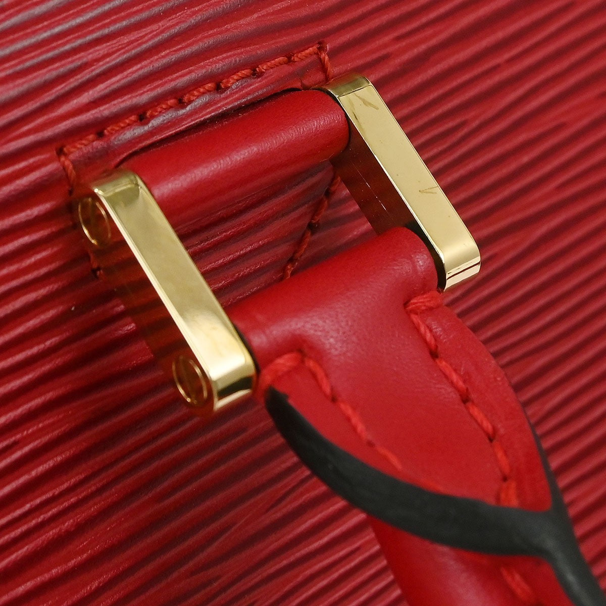 Louis Vuitton Pont Neuf Handbag Epi Leather, RED, LEATHER, Handbag