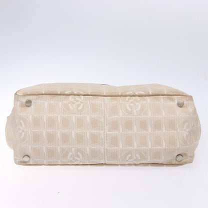 Chanel Travel Line Tote Nylon, BEIGE, NYLON, Travel bag