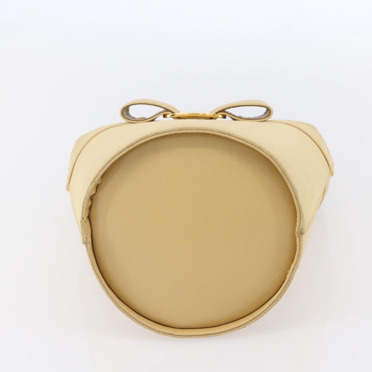 Salvatore Ferragamo Vala Handbag Canvas, YELLOW, CANVAS, Handbag