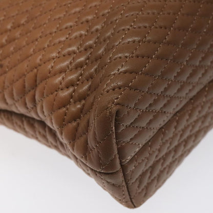 Bally Vintage Handbag Quilted Leather, Brown, Leather, Handbag