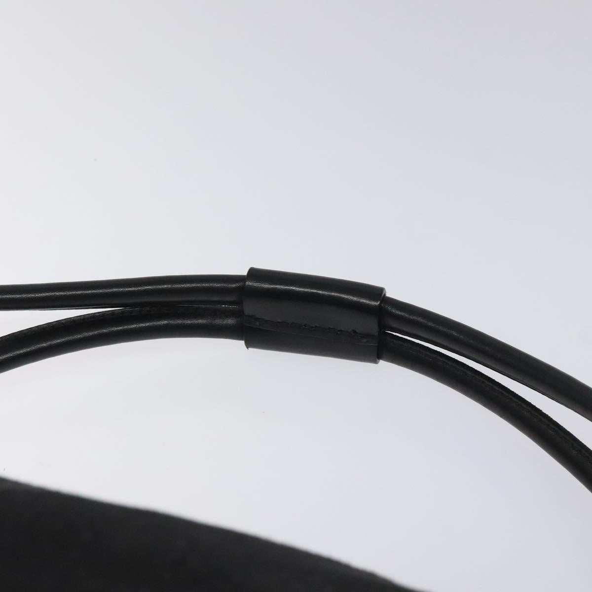 Gucci Vintage Shoulder Bag GG Canvas and Leather, BLACK, CANVAS, Shoulder bag