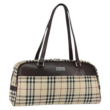 Burberry Nova Check Tote Canvas and Leather, BEIGE, NYLON, Tote bag