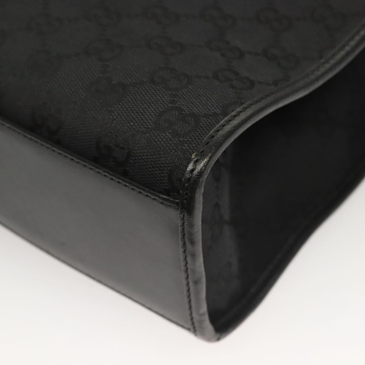 "Gucci Vintage Jackie Tote Canvas, Leather", BLACK, CANVAS, Tote bag