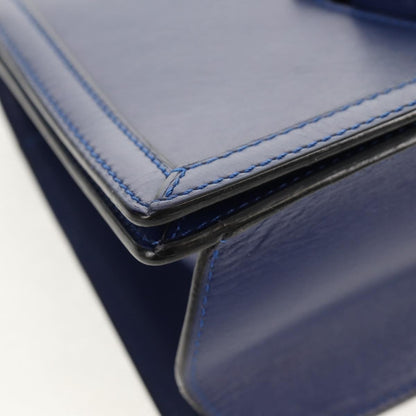 Loewe Barcelona Shoulder Bag Leather, BLUE, LEATHER, Shoulder bag