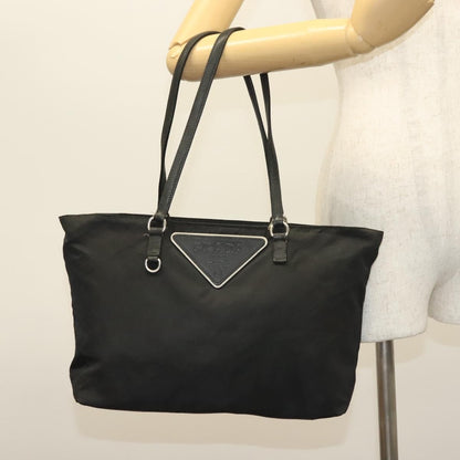 Prada Vintage Tote Tessuto, BLACK, NYLON, Tote bag