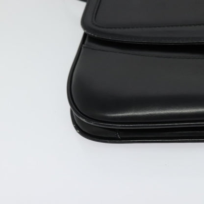 Bally Vintage Shoulder Bag Leather, BLACK, LEATHER, Shoulder bag