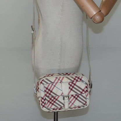 Burberry Nova Check Blue Label Nylon, WHITE, NYLON, Shoulder bag