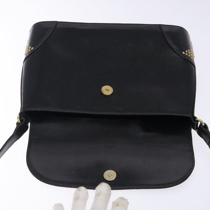 Saint Laurent Vintage Shoulder Bag Leather, BLACK, LEATHER, Shoulder bag