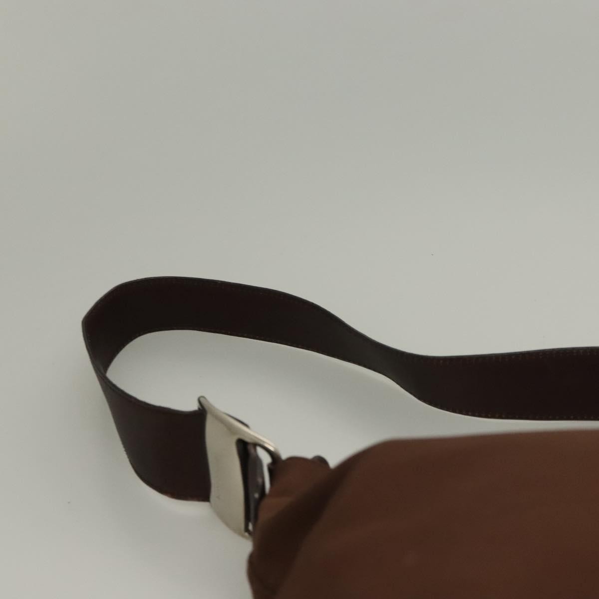 Salvatore Ferragamo Vala Shoulder Bag Canvas, BROWN, CANVAS, Shoulder bag