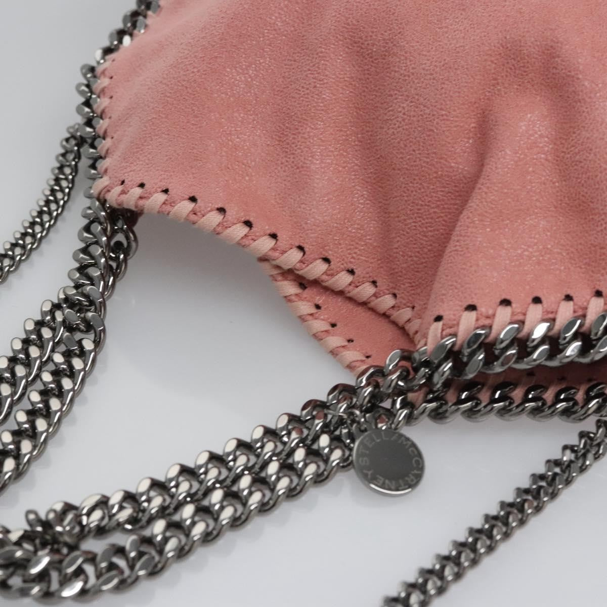 Stella McCartney Falabella Fold Over Crossbody Bag Shaggy Deer, PINK, POLYESTER, Crossbody bag