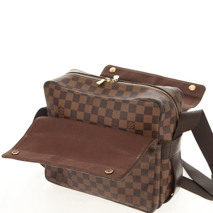 Louis Vuitton Naviglio Handbag Damier, BROWN, CANVAS, Shoulder bag